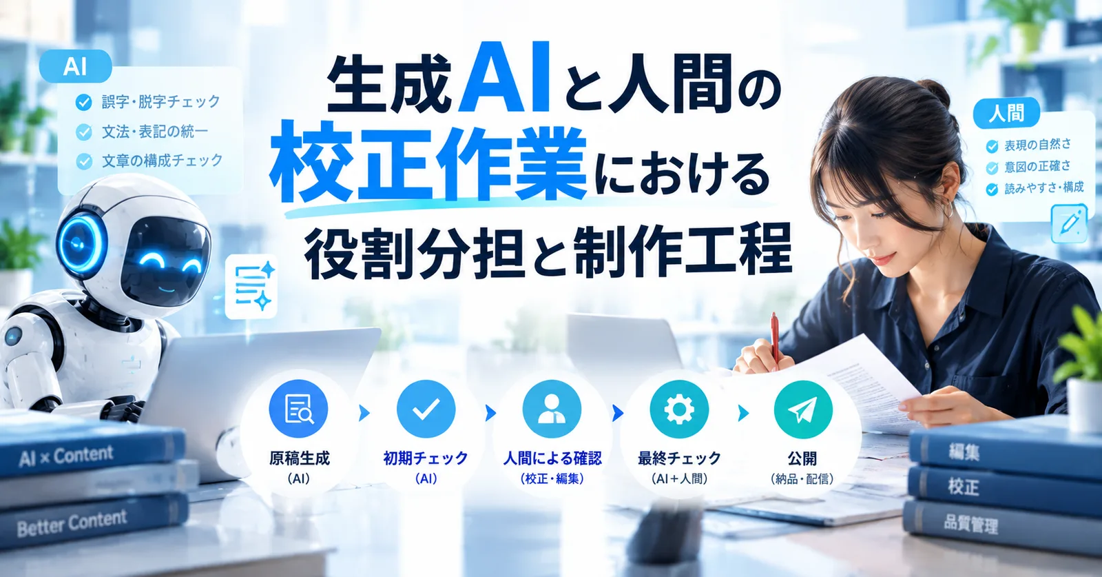 生成AIと人間の校正作業における役割分担